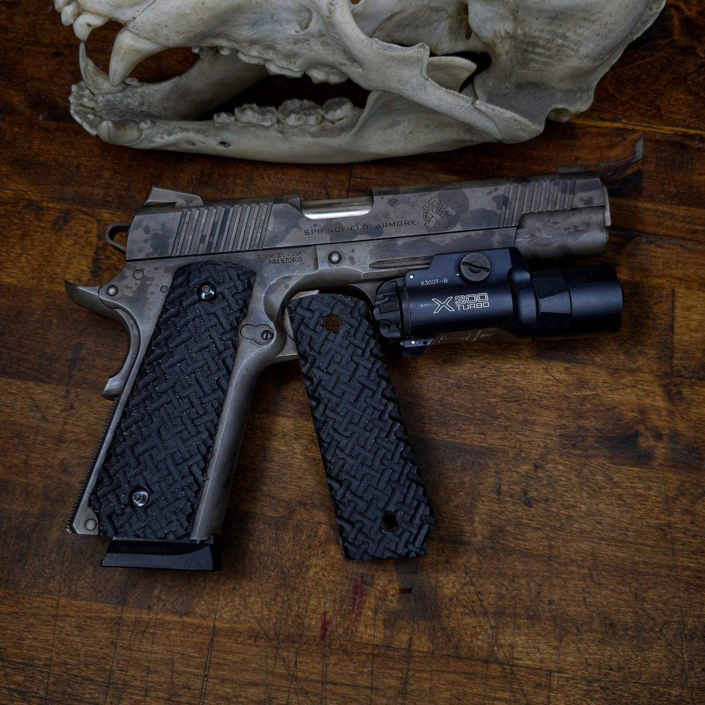 Full size Black Micarta 1911 grips