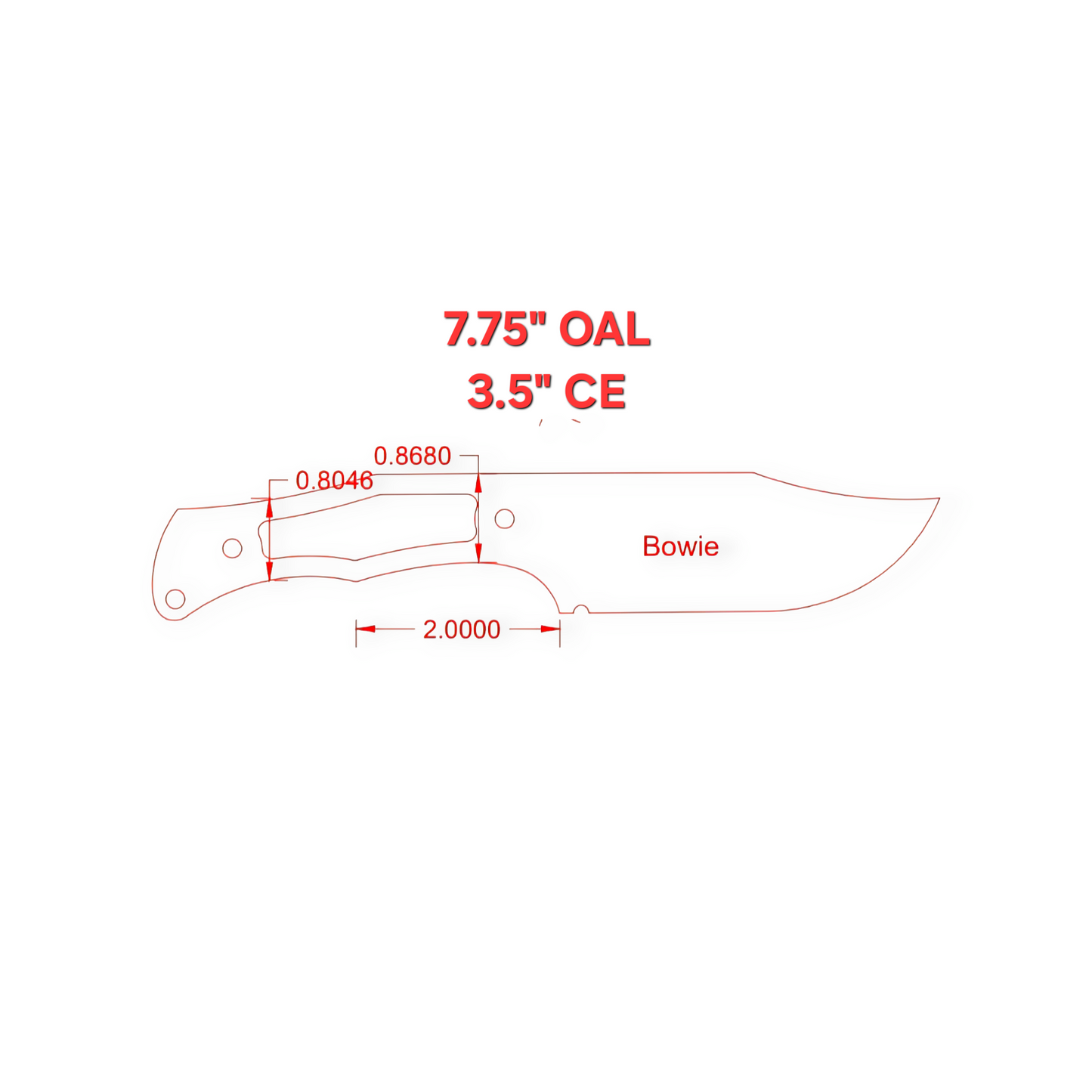 EDC Bowie Knife PRE ORDER
